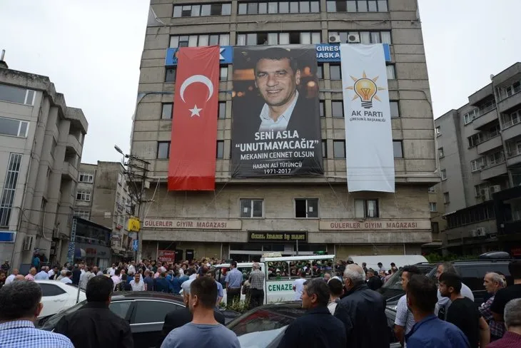 AK Parti Giresun İl Başkanı Hasan Ali Tütüncü son yolculuğuna uğurlandı