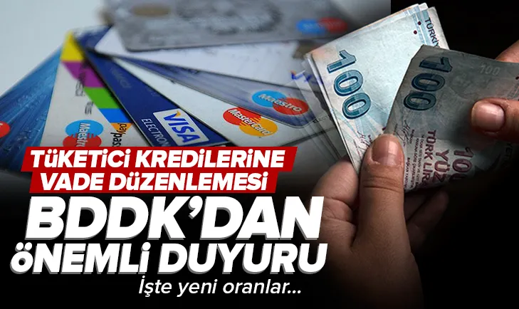 BDDK: Kredi vadelerine güncelleme geldi