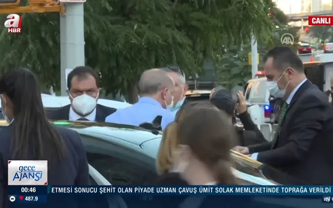 Başkan Recep Tayyip Erdoğan ABD’de! İşte ilk görüntüler...