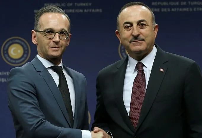 Çavuşoğlu-Maas ortak basın toplantısı düzenliyor - 1
