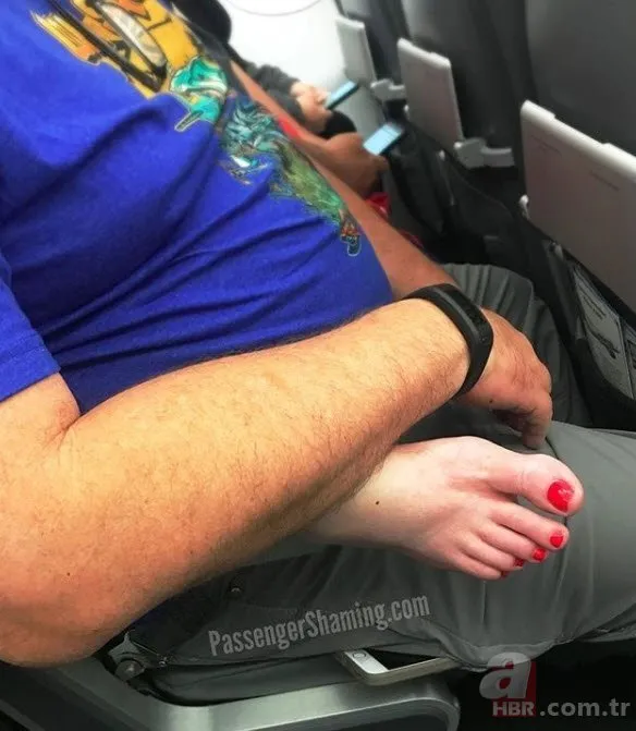 Uçakta şoke eden görüntü! Bu fotoğraf sosyal medyayı salladı