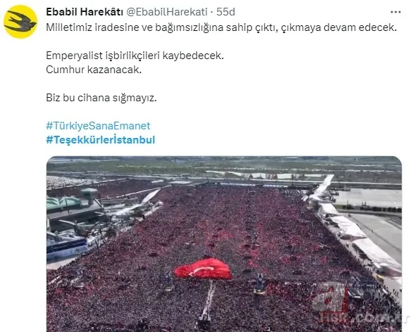 Başkan Recep Tayyip Erdoğan’dan “Teşekkürler İstanbul” mesajı! “Tweet altında paylaşalım…”