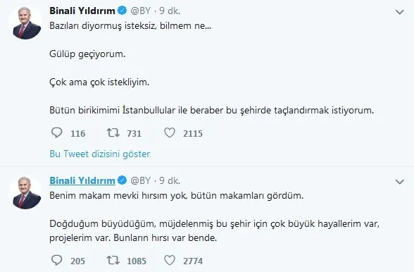 Son dakika: Binali Yıldırım: Oy çalınmasını tespit ettik ve engel oldular