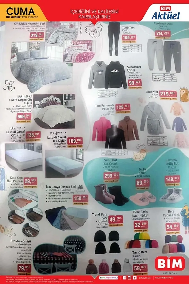 11 Aralık BİM aktüel ürünler kataloğu! BİM’e UHD Smart Televizyon, Katlanabilir Elektrikli Bisiklet, HP Notebook, Kahvaltı Seti, Çamaşır Selesi geliyor