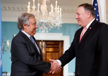 Pompeo ve Guterres Irak'taki hava saldırısını görüştü