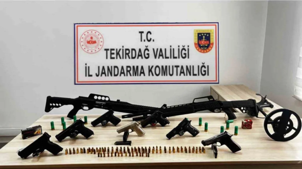 Tekirdağ'da jandarmadan uyuşturucu ve silah operasyonu