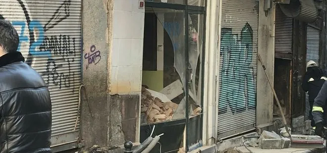İstanbul’da iki katlı binada çökme meydana geldi