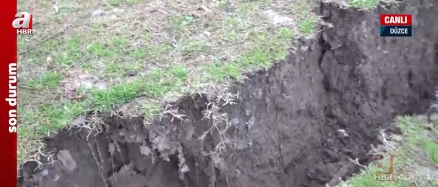 Düzce’de 5,9 büyüklüğündeki depremin izleri ortaya çıktı! İşte 5,9’luk depremin fay kırığı 7