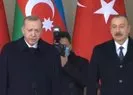 Başkan Erdoğan Azerbaycan’daki tarihi törende mevkidaşı Aliyev ile askerleri böyle selamladı