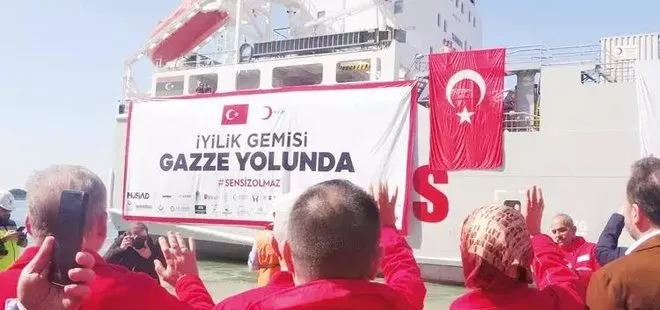 Türkiye’den Gazze’ye insani yardım! Türk Kızılay gemisi Mısır’a ulaştı
