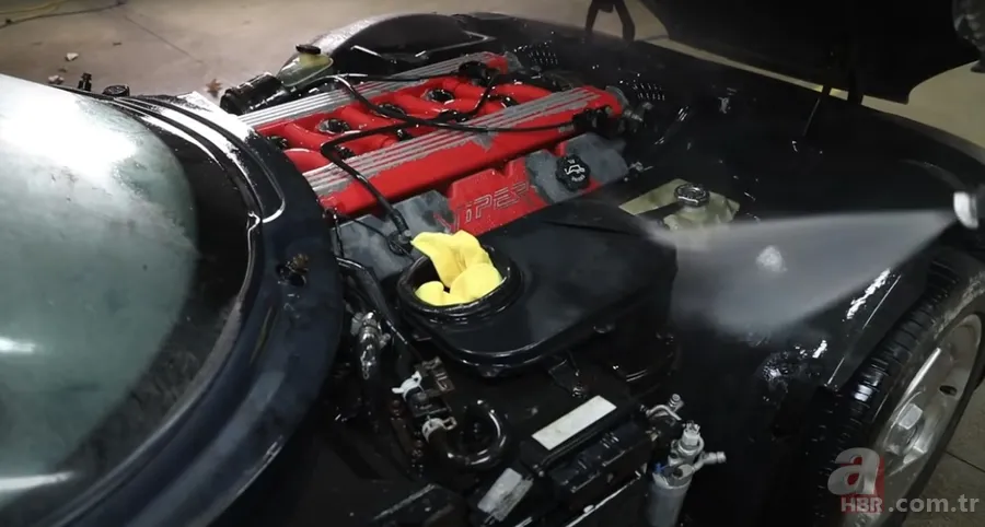 Garajda kaderine terk edilmiş Dodge marka arabayı yenilediler 🚗 Sahiplerinin gözü yaşlı 10