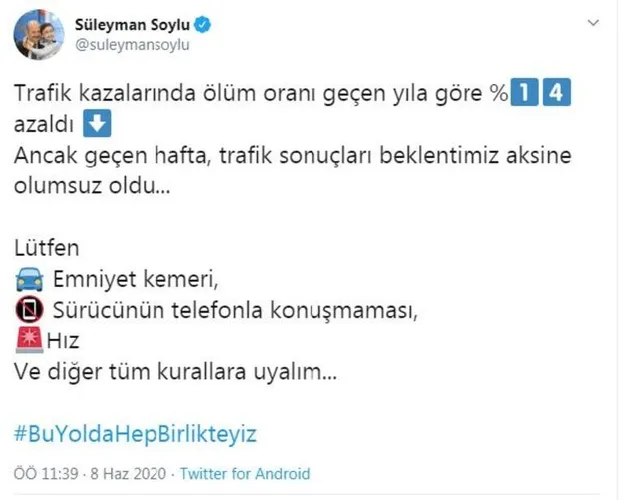 Bakan Soylu: Trafik kazalarında ölüm oranı yüzde 14 azaldı - 1