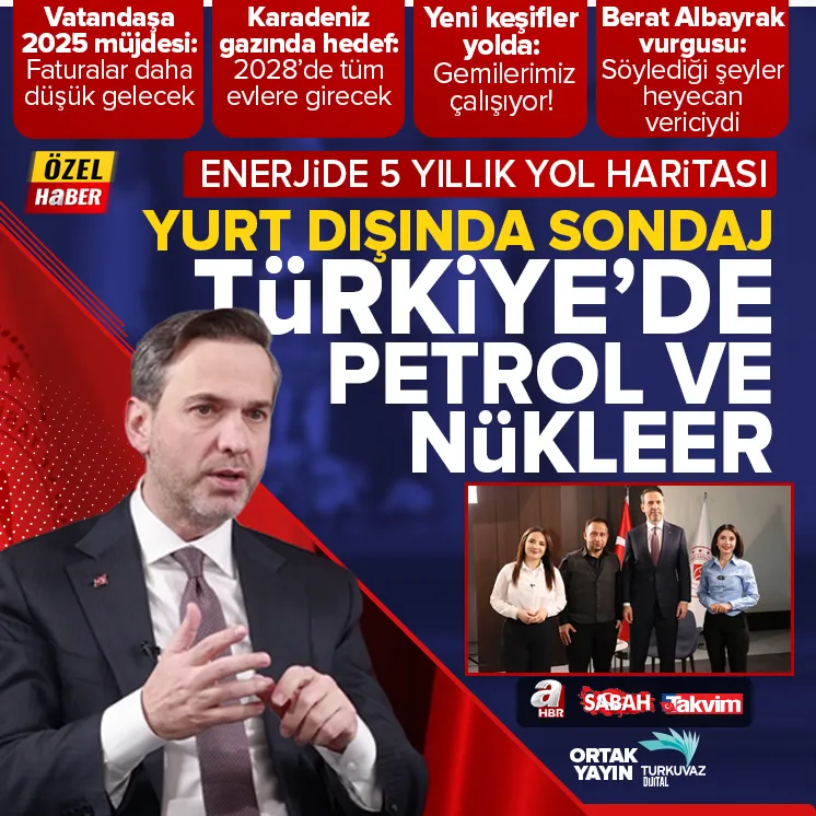 Bakan Bayraktar A Haber, Sabah, Takvim ortak yayınında!