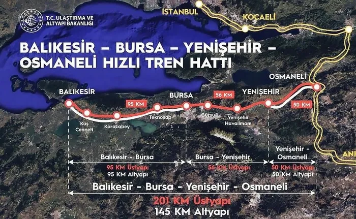 Bakan Uraloğlu YHT için tarih verdi! Bursa İstanbul arası 1 saat 15 dakikaya düşüyor