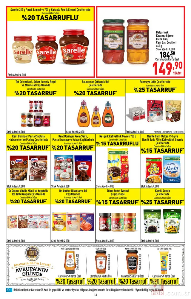 CarrefourSA 26 Eylül indirim kataloğu yayınladı! Carrefour’da bu hafta yüzlerce ürün için indirim başladı! 13