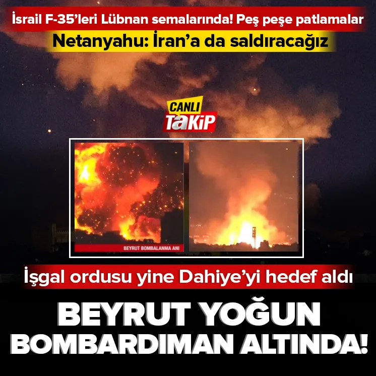 İsrail yine Beyrutu hedef aldı