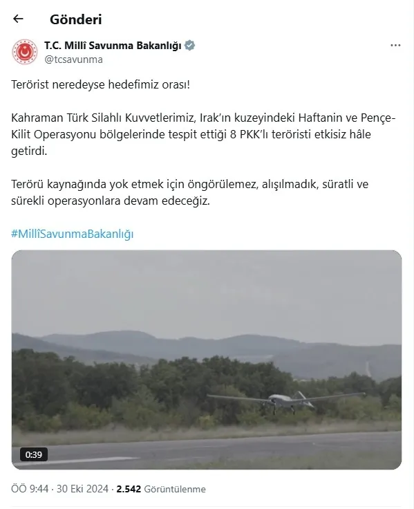 PKK'ya Haftanin'de operasyon! 8 terörist etkisiz hale getirildi - 1