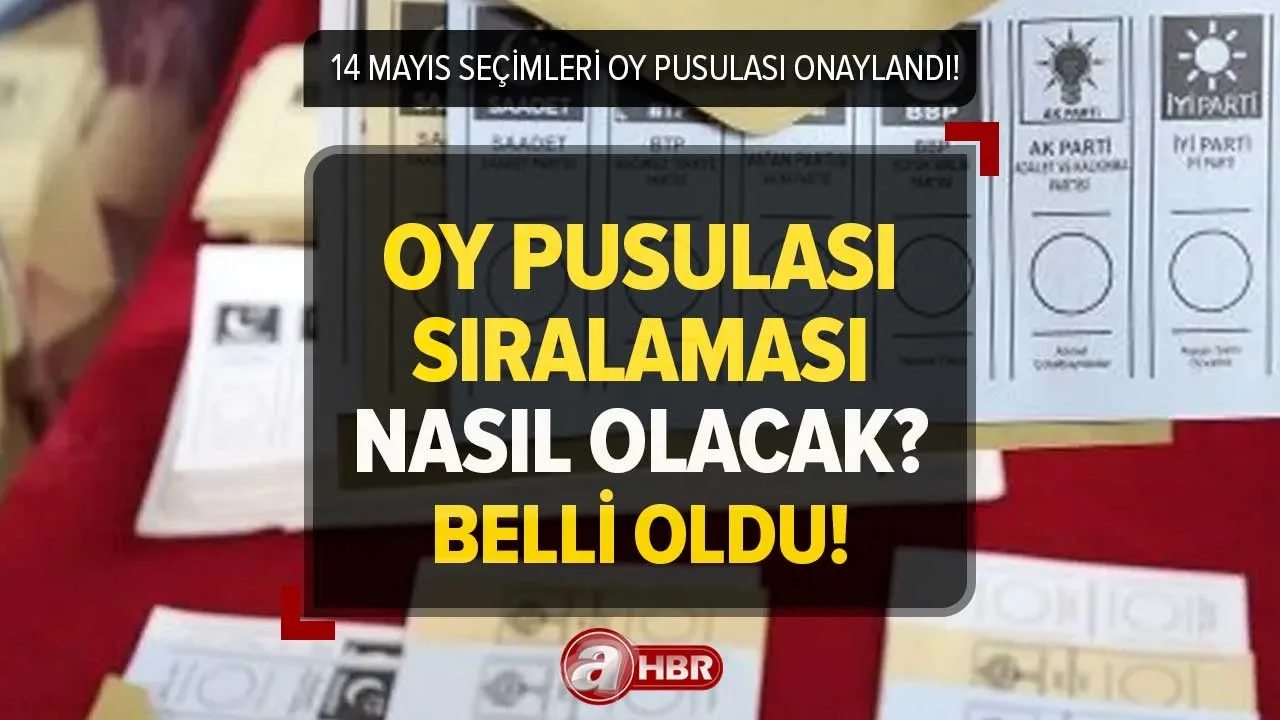 OY PUSULASI SIRALAMASI 2023 | Cumhurbaşkanlığı seçimleri oy pusulası sıralaması nasıl olacak, hangi parti nerede?