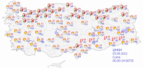 1630272607101.png Meteoroloji'den yurt geneline yönelik son dakika sağanak yağış uyarısı! İstanbul dahil çok sayıda ilde etkili olacak! İstanbul Ankara İzmir'de bu hafta hava durumu nasıl olacak? - 7