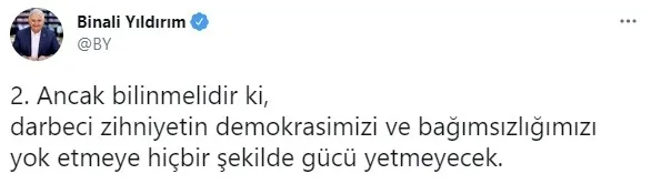 Son dakika: AK Parti Genel Başkanvekili Binali Yıldırım'dan darbe imalı bildiriye sert tepki - 3