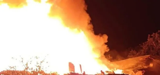 Çankırı'da yangın 6 evi resmen kül etti!