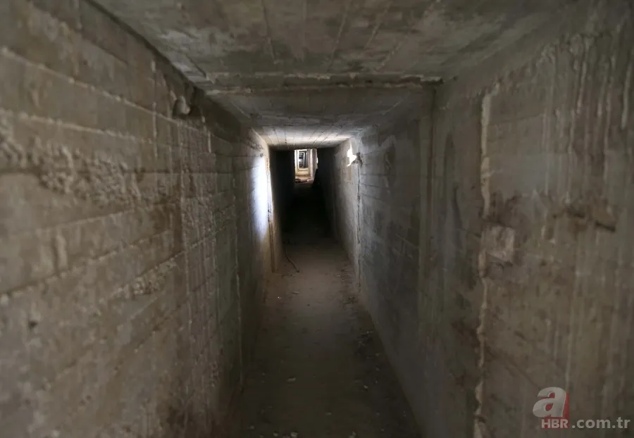 Afrin'de teröristlerin gizlendiği labirent tüneller bulundu 5