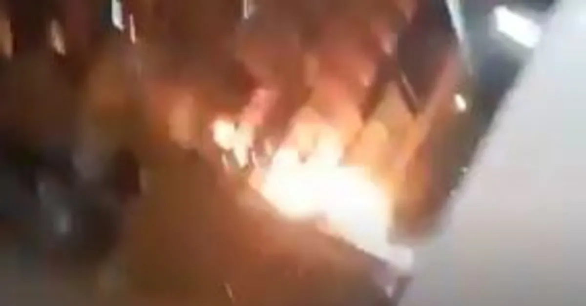 Hatay'da terör saldırısı anı kamerada