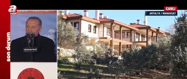 Başkan Recep Tayyip Erdoğan’dan Manavgat’ta müjde