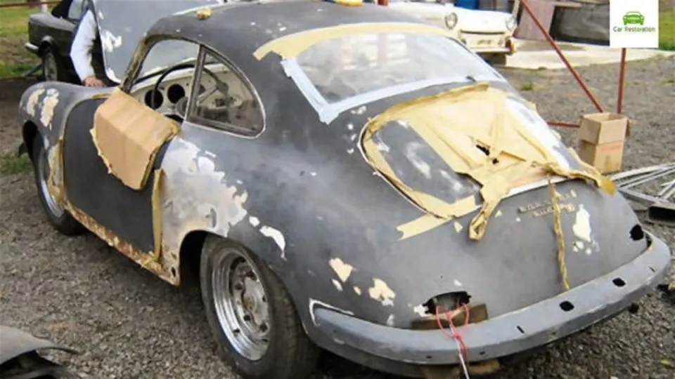 1955 model Porsche'yi öyle bir hale getirdi ki...