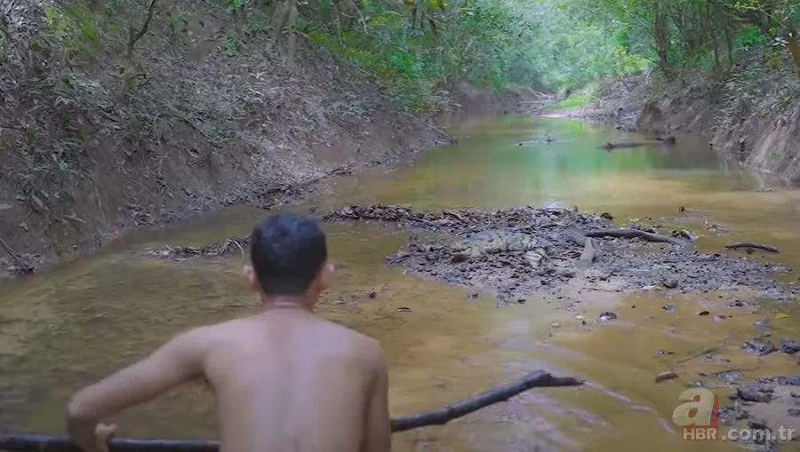 Hayatta kalmak için avladıkları timsahın karnından çıkanlar şoke etti! Mide bulandıran görüntü 2