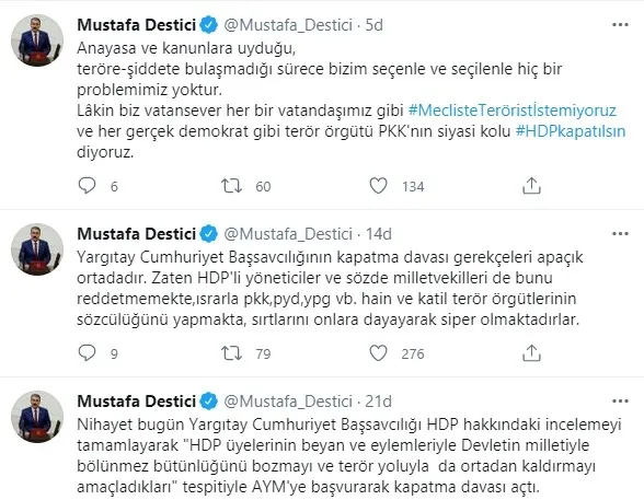 HDP'ye açılan kapatma davasıyla ilgili destekler çığ gibi büyüyor - 2