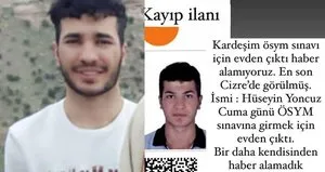YKS için evden çıkan genç 3 gündür kayıp