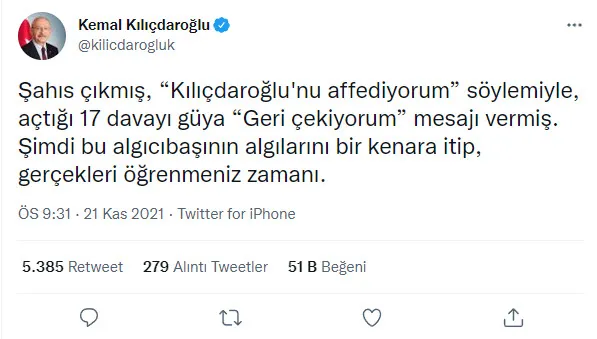 Son dakika | Kemal Kılıçdaroğlu'nun tazminat yalanlarına Başkan Erdoğan'ın avukatından açıklama geldi - 3