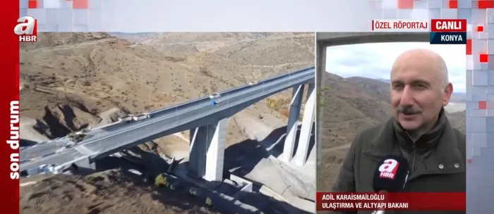 Ulaştırma ve Altyapı Bakanı Adil Karismailoğlu A Haber'de: Bölgede güvenli bir ulaşım sağlanacak - 4