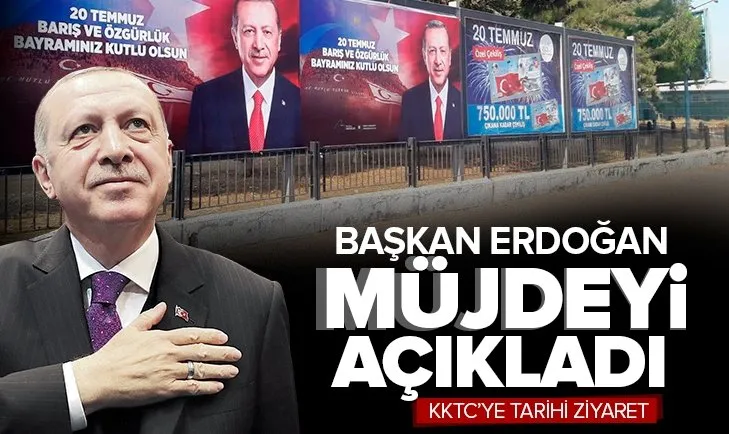 Başkan Recep Tayyip Erdoğan'dan KKTC Meclisi'nde son dakika açıklamaları! Erdoğan'ın açıkladığı müjde...