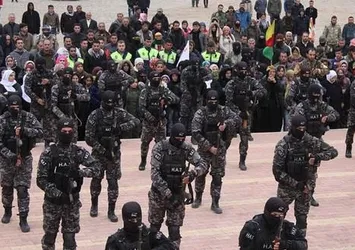 ABD'liler Afrin'de teröristleri eğitiyor
