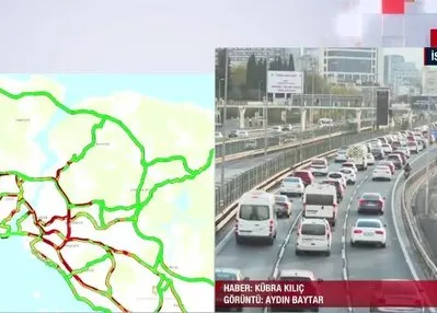 İstanbul’da sabah trafiği