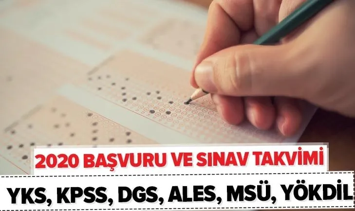 ÖSYM 2020: MSÜ, YKS, DGS, ALES, KPSS, YDS, TUS, EKPSS, YÖKDİL başvuru ve sınav tarihi ne zaman?