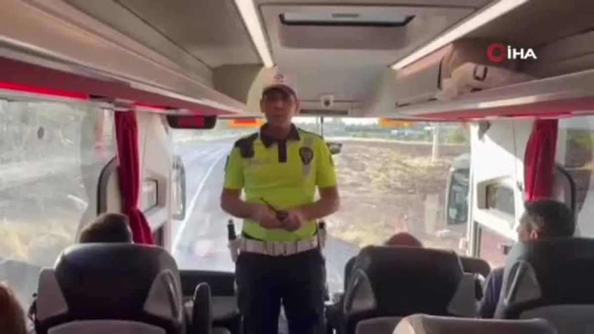 Ergani'de 16 günde 202 adet otobüs denetledi