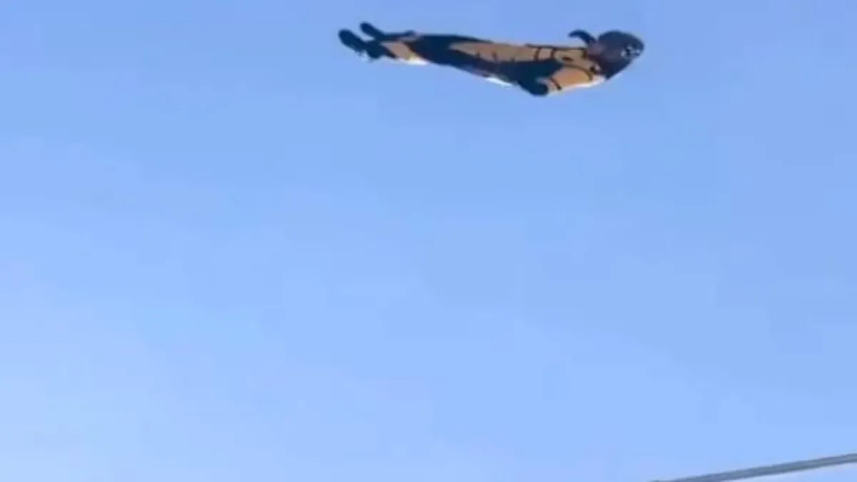 Hedefi tutturamadı! Yere böyle çakıldı