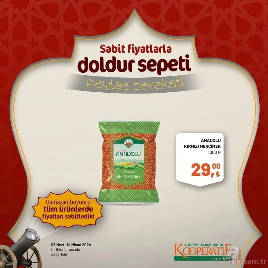 Tarım Kredi Market 30 Mart indirim kataloğu yayınladı! Kaşar peynir 205,00 TL’ye, tost peyniri 185,00 TL’ye, tereyağı 259,00 TL’ye, süt 22,50 TL’ye satışta 14