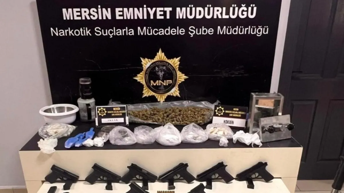 Mersin'de uyuşturucu ile mücadele: 49 şüpheli tutuklandı