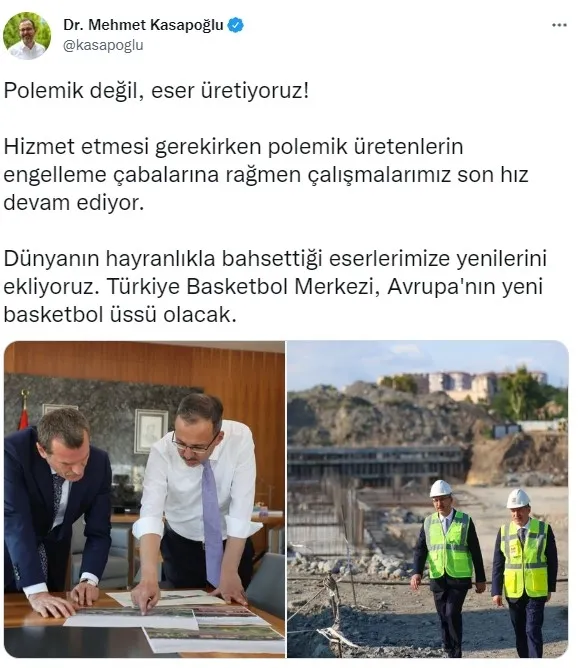 Bakan Mehmet Muharrem Kasapoğlu: Türkiye Avrupa’nın yeni basketbol üssü olacak