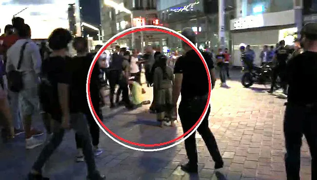 İstanbul’da kadınların laf atma kavgası kamerada