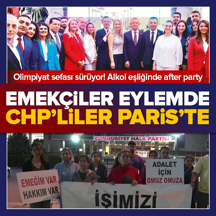 Emekçiler eylemde CHP’li başkanlar Paris’te