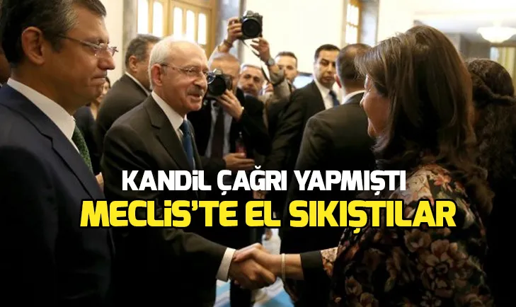 Kılıçdaroğlu ve Pervin Buldan el sıkıştı