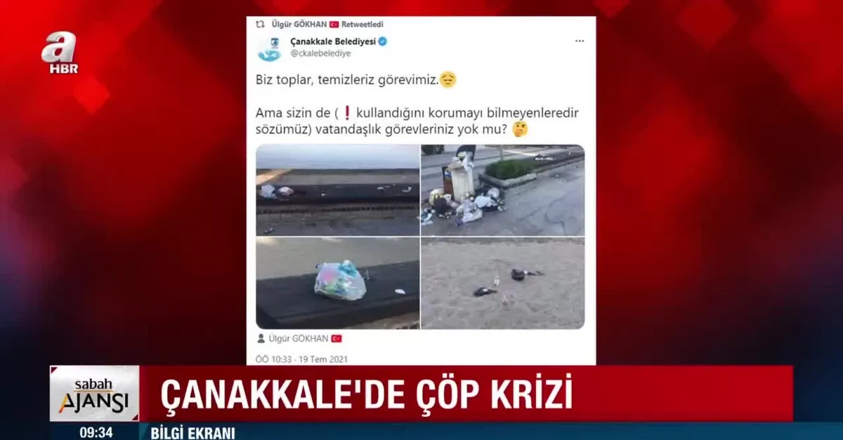 Çanakkale'de çöp krizi! Suçu vatandaşa attı