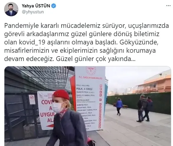 THY personeli koronavirüs aşısı oldu! Personel ve misafirlerin sağlığı için - 1