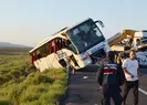 Yolcu otobüsü devrildi! Onlarca yaralı var