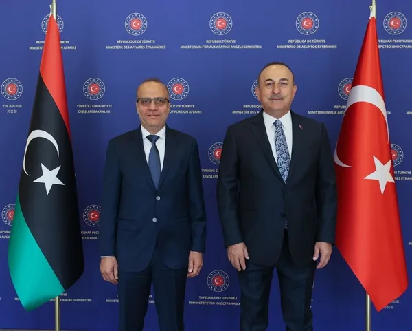 Dışişleri Bakanı Mevlüt Çavuşoğlu Libya Başkanlık Konseyi Başkan Yardımcısı Lafi ile görüştü - 1